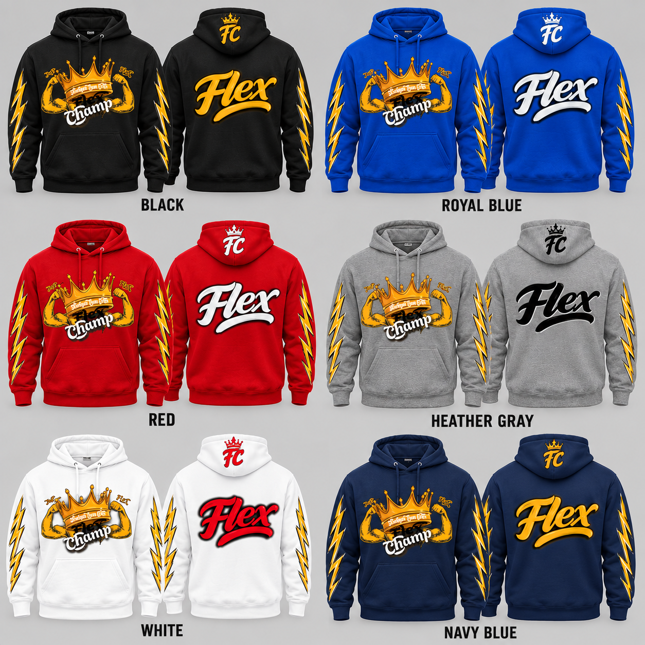 Flex Champ sweatsuits outfits