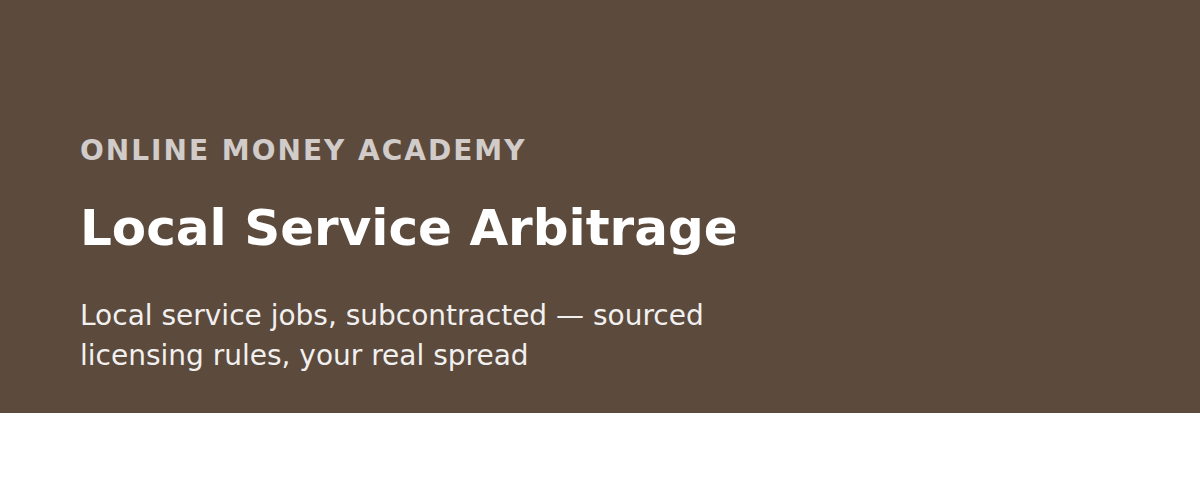 Local Service Arbitrage