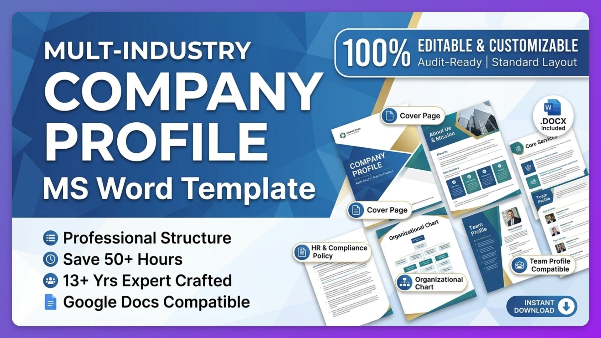 Multi-Industry Company Profile & Compliance Template Bundle