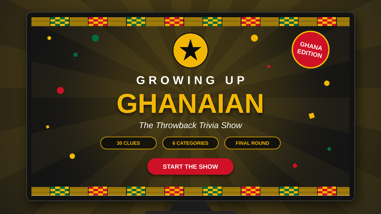 Growing Up Ghanaian: Throwback Trivia Game Show (PowerPoint)