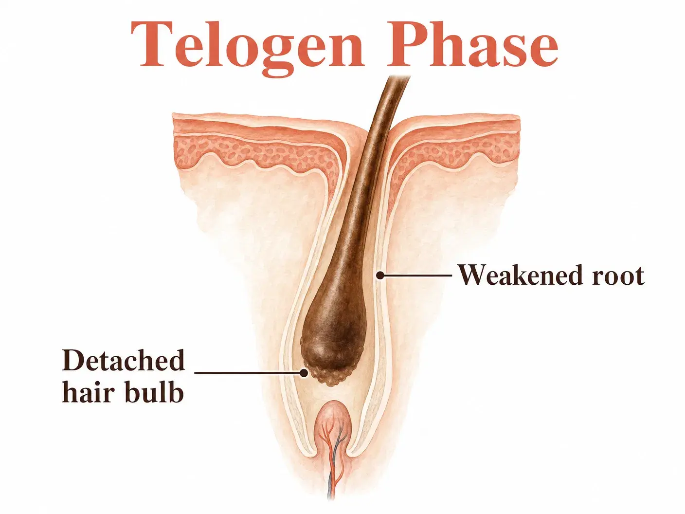 Telogen Effluvium illustration