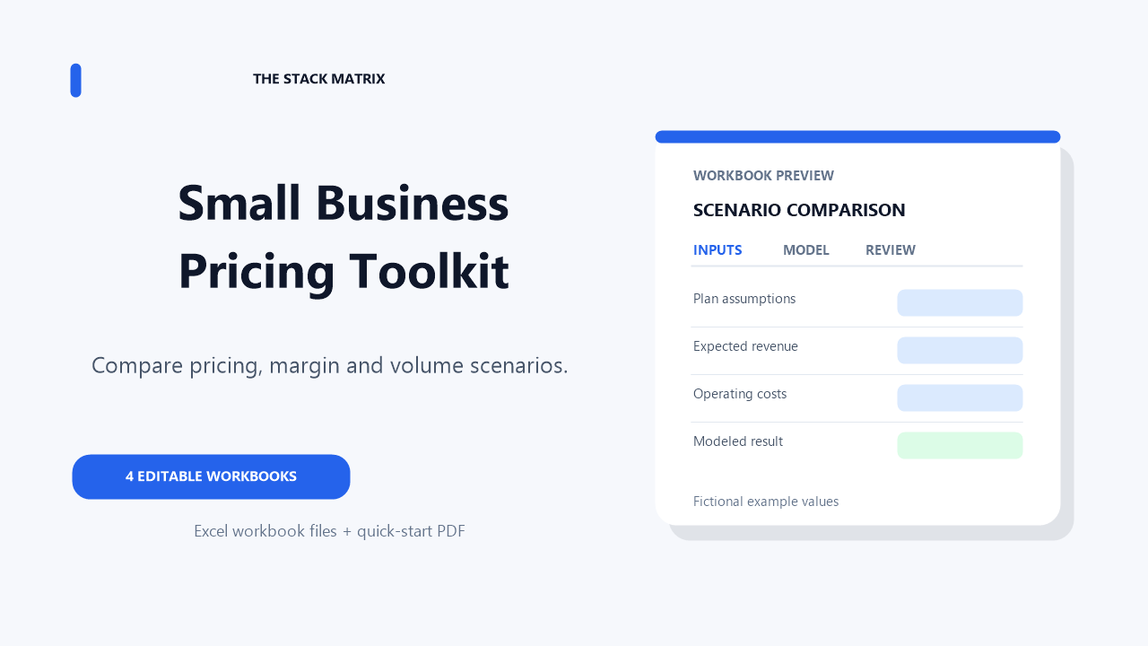 Small Business Pricing Toolkit