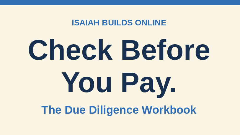 Due Diligence Workbook