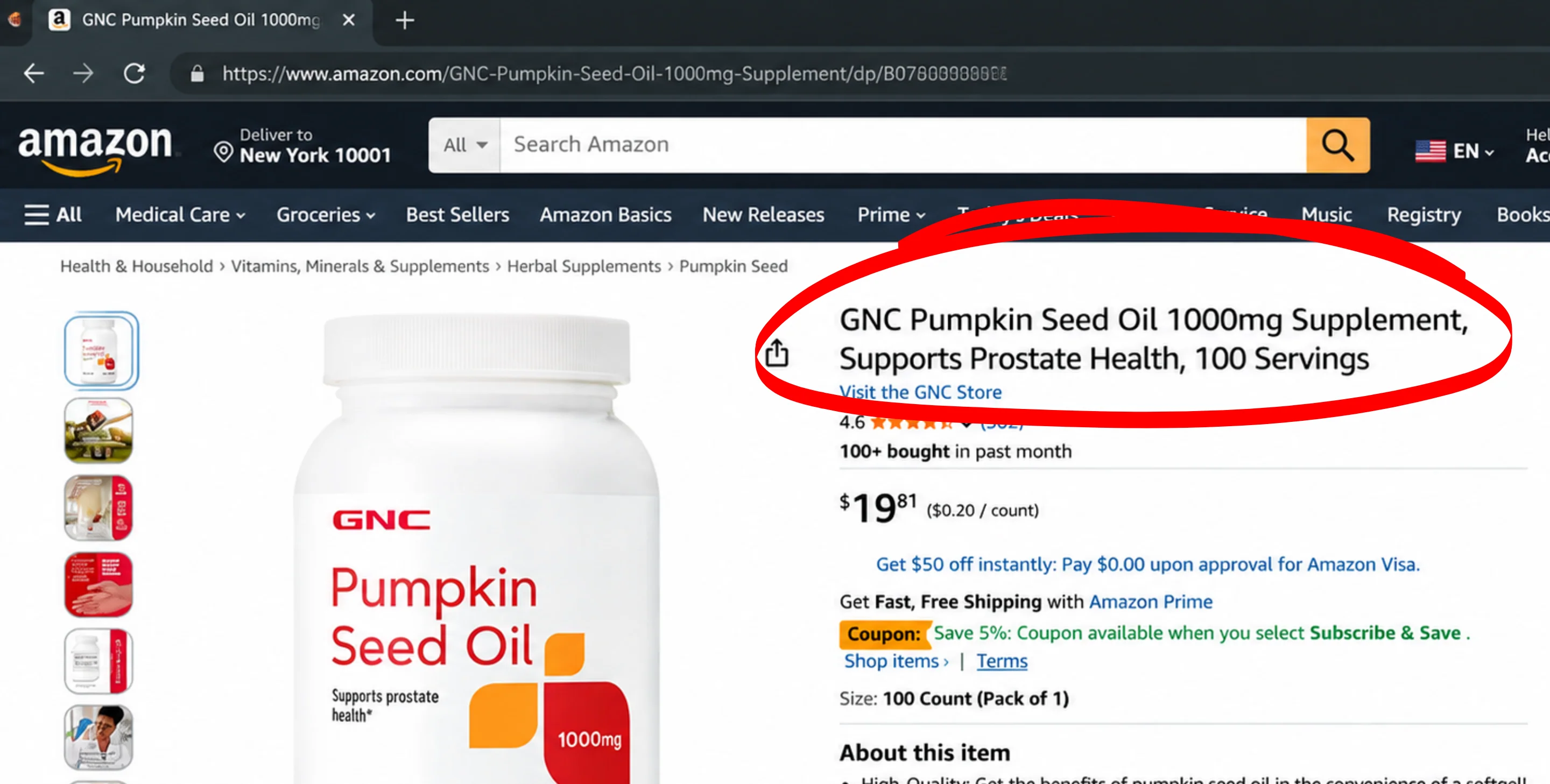 Made for women's hair, or a man's prostate