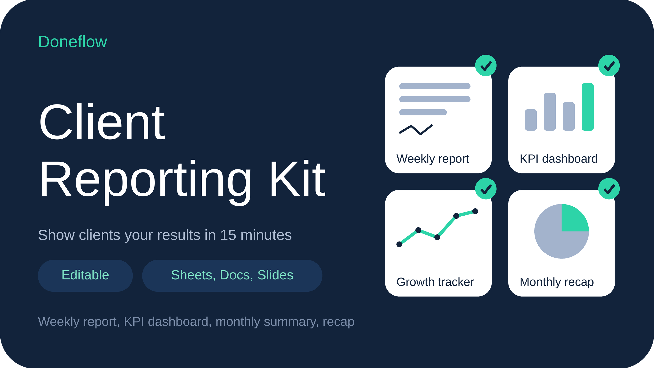 Client Report Templates & Dashboards