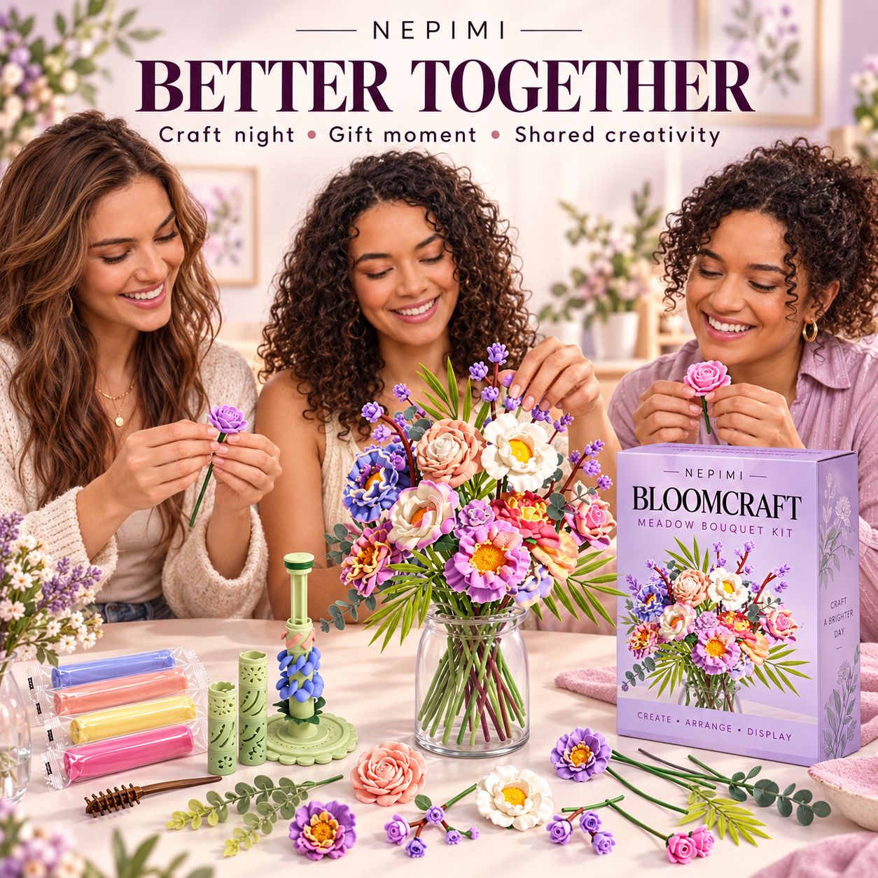 NEPIMI BloomCraft Meadow Bouquet Kit