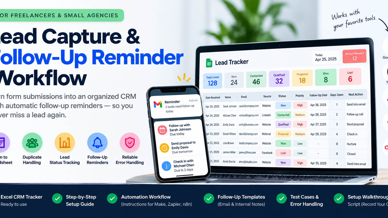 Lead Capture & Follow-Up Reminder Workflow