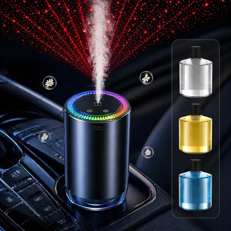 Smart Car Air Freshener Diffuser with Star Light