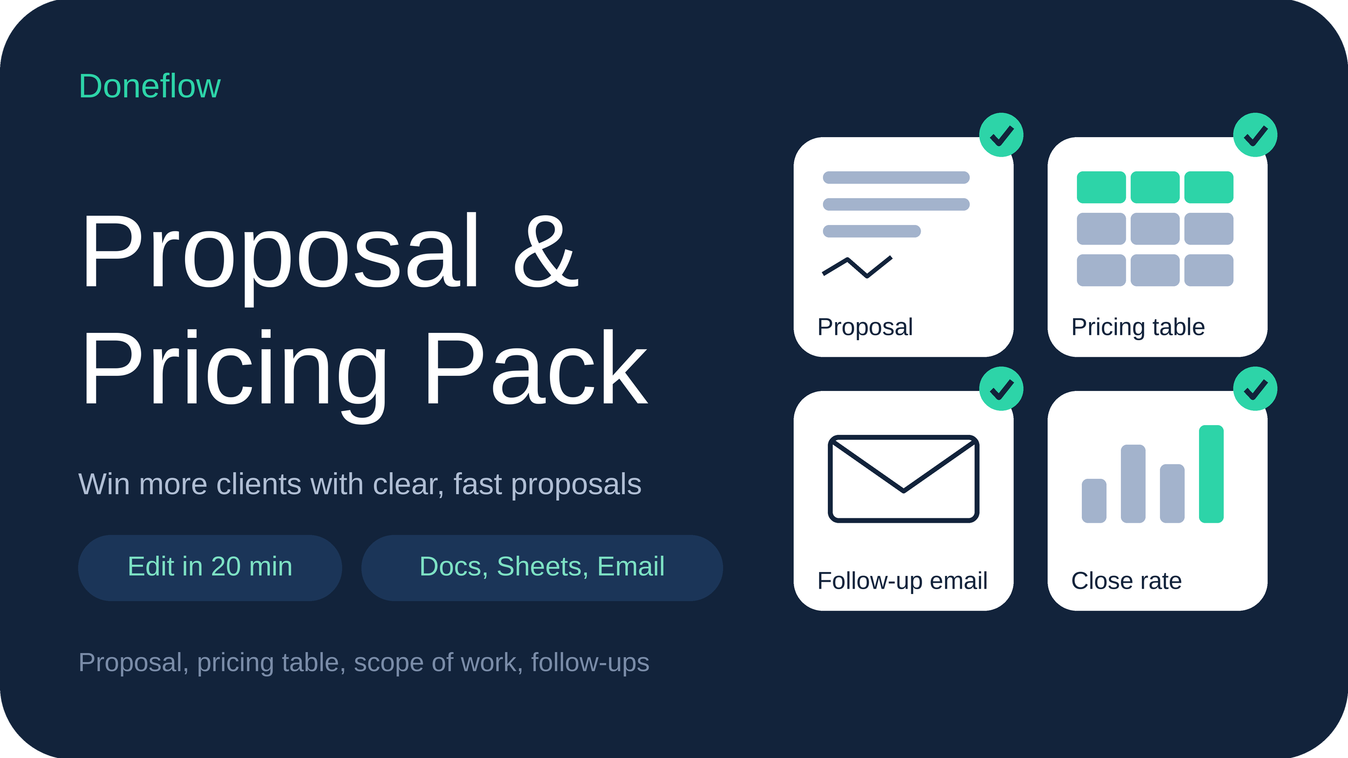 Proposal & Pricing Pack