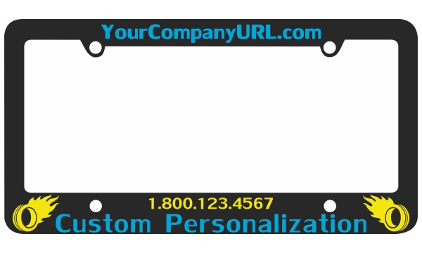 Silkscreen Plastic License Plate Frame