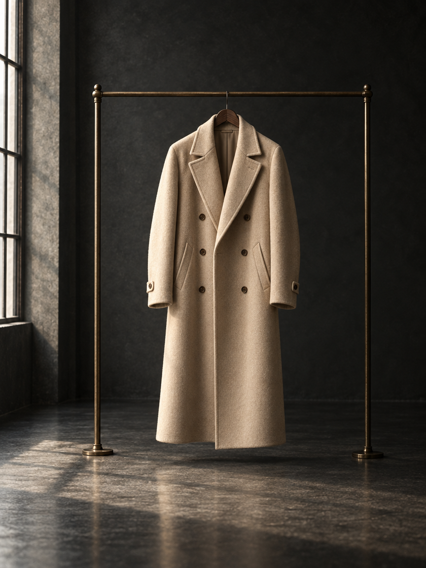 Cream Wool Overcoat