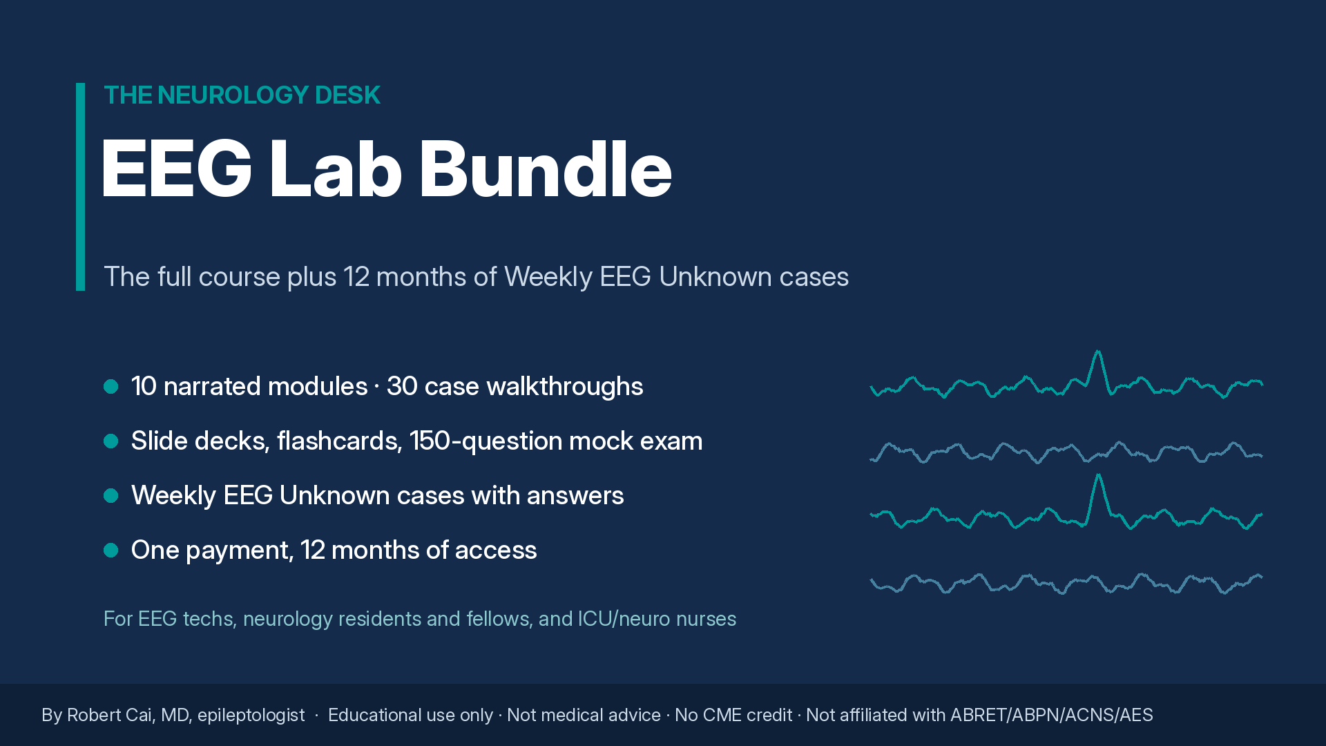 The Neurology Desk EEG Lab Bundle
