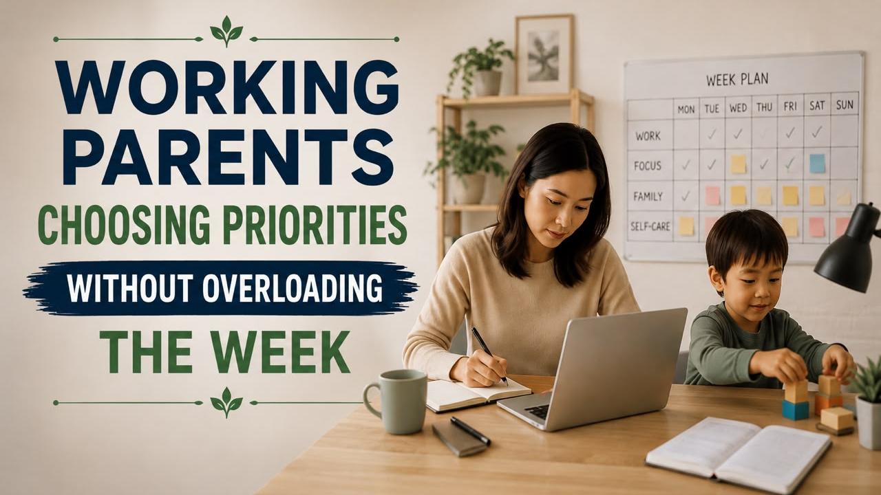 Working Parents Choosing Priorities Without Overloading the Week