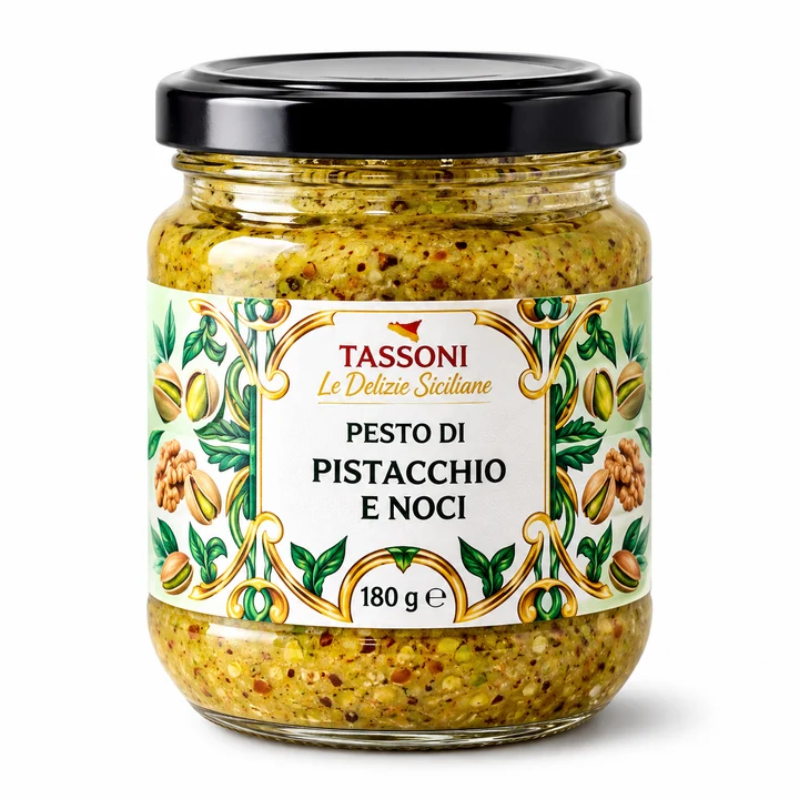 Pesto di Pistacchio e Noci – Specialità Siciliana