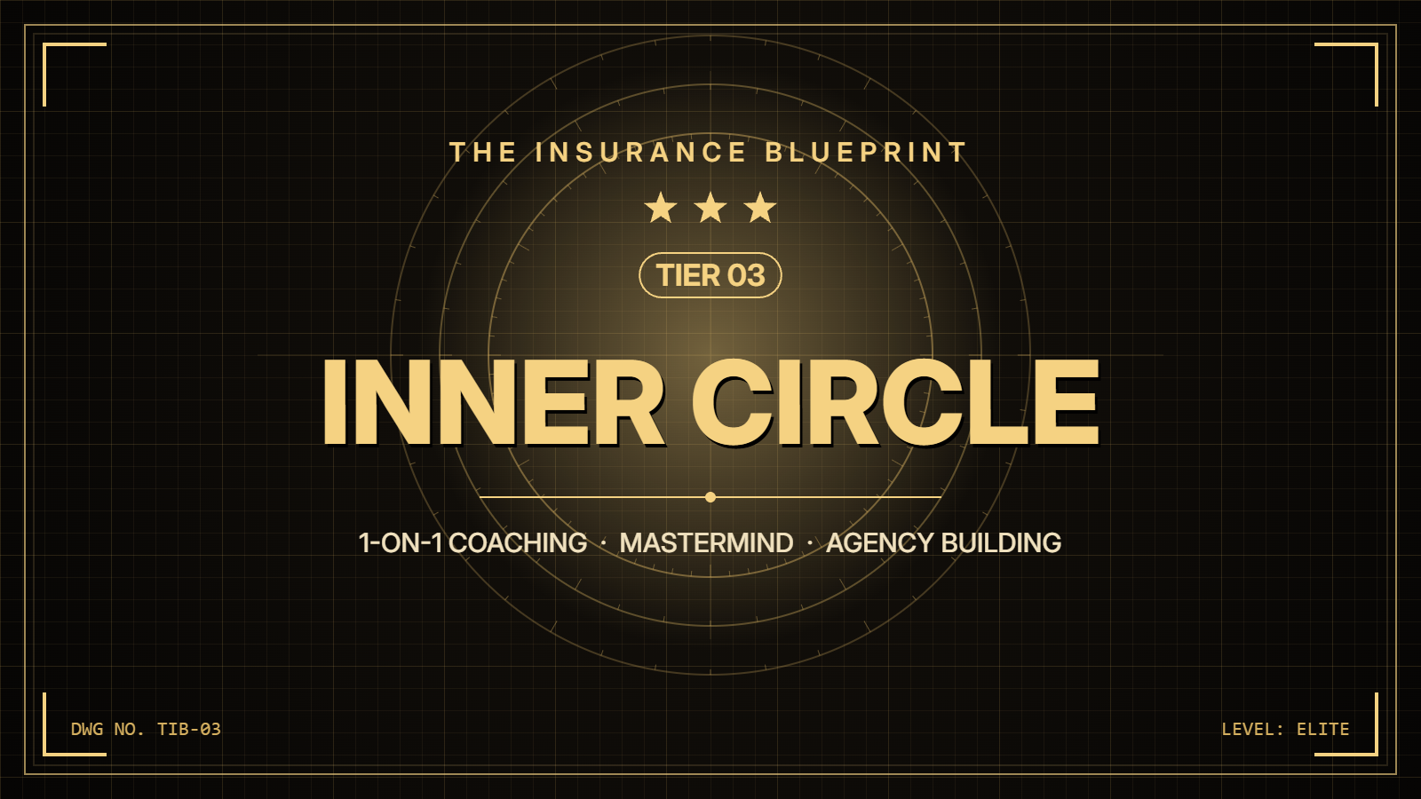 The Insurance Blueprint: Tier 3 · Inner Circle (Elite)