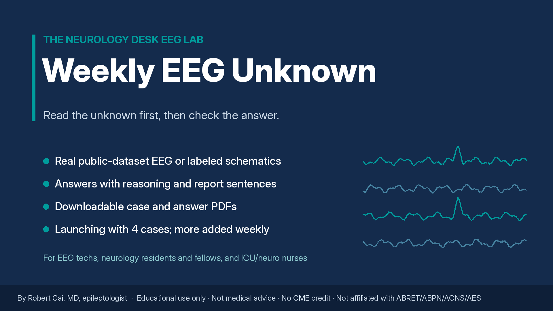 EEG Lab Weekly Cases