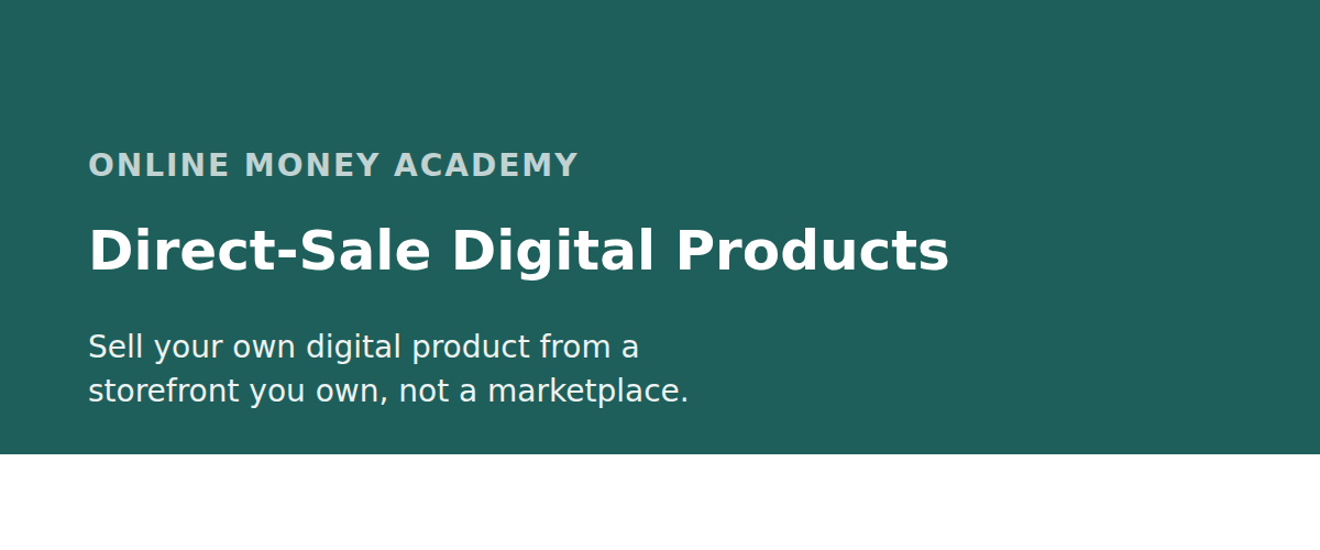 Direct-Sale Digital Products