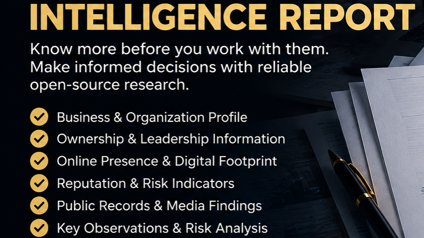 OSINT Intelligence Report
