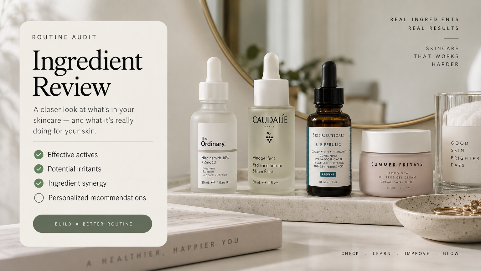 Vanity Shelf Acne Audit