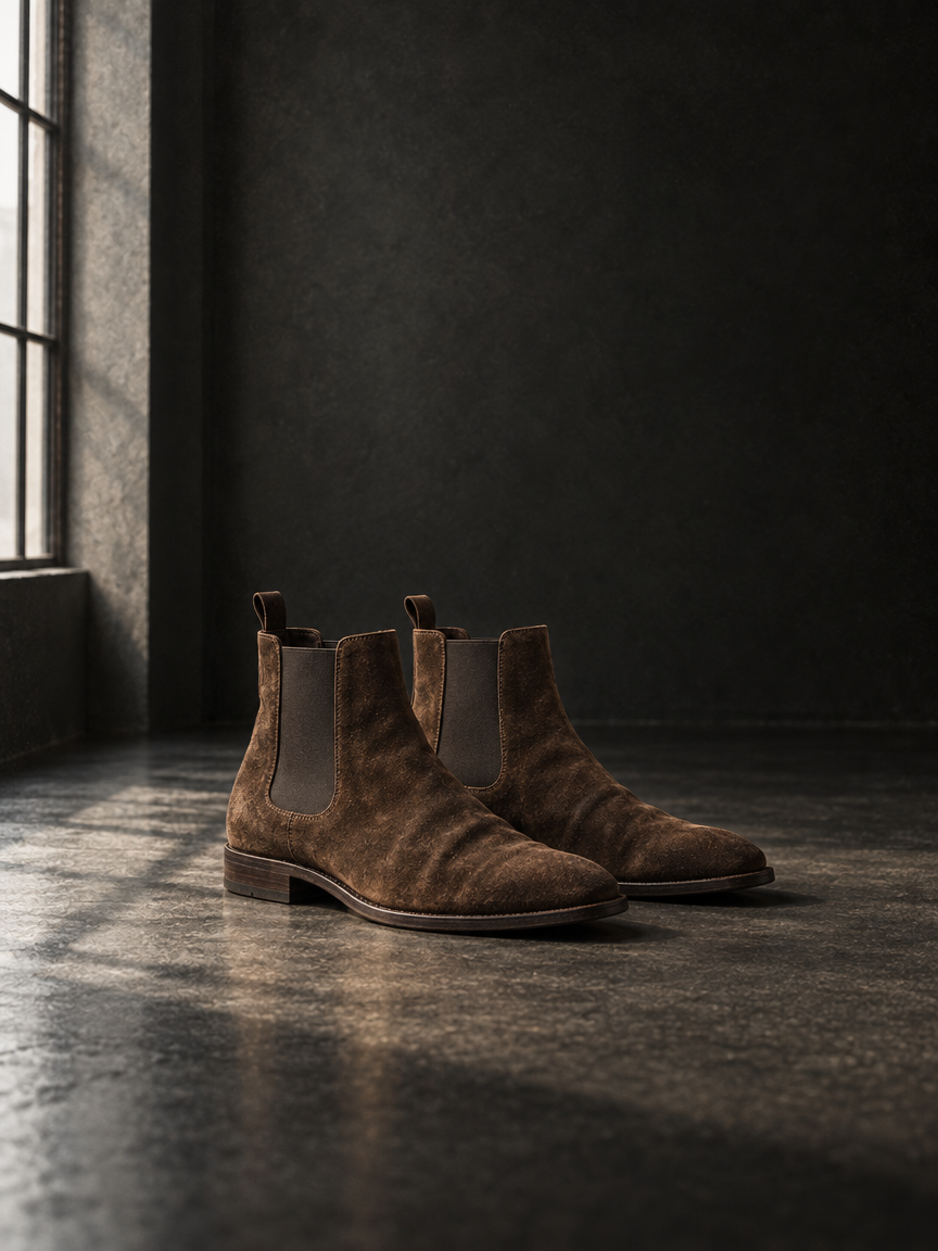 Brown Suede Chelseas