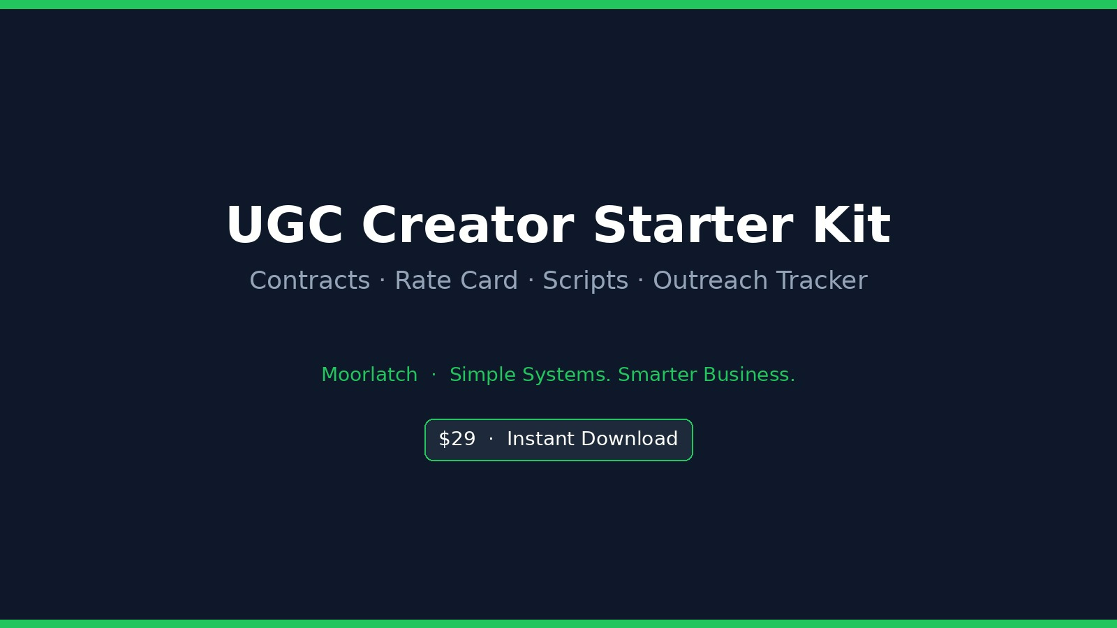 UGC Creator Starter Kit
