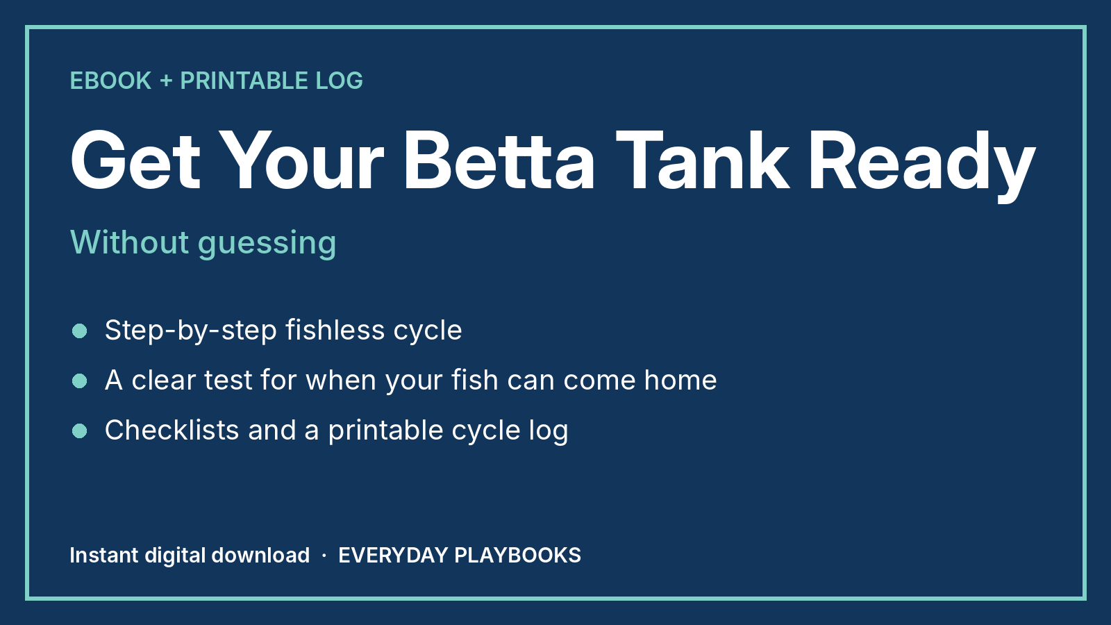 Get Your Betta Tank Ready Without Guessing