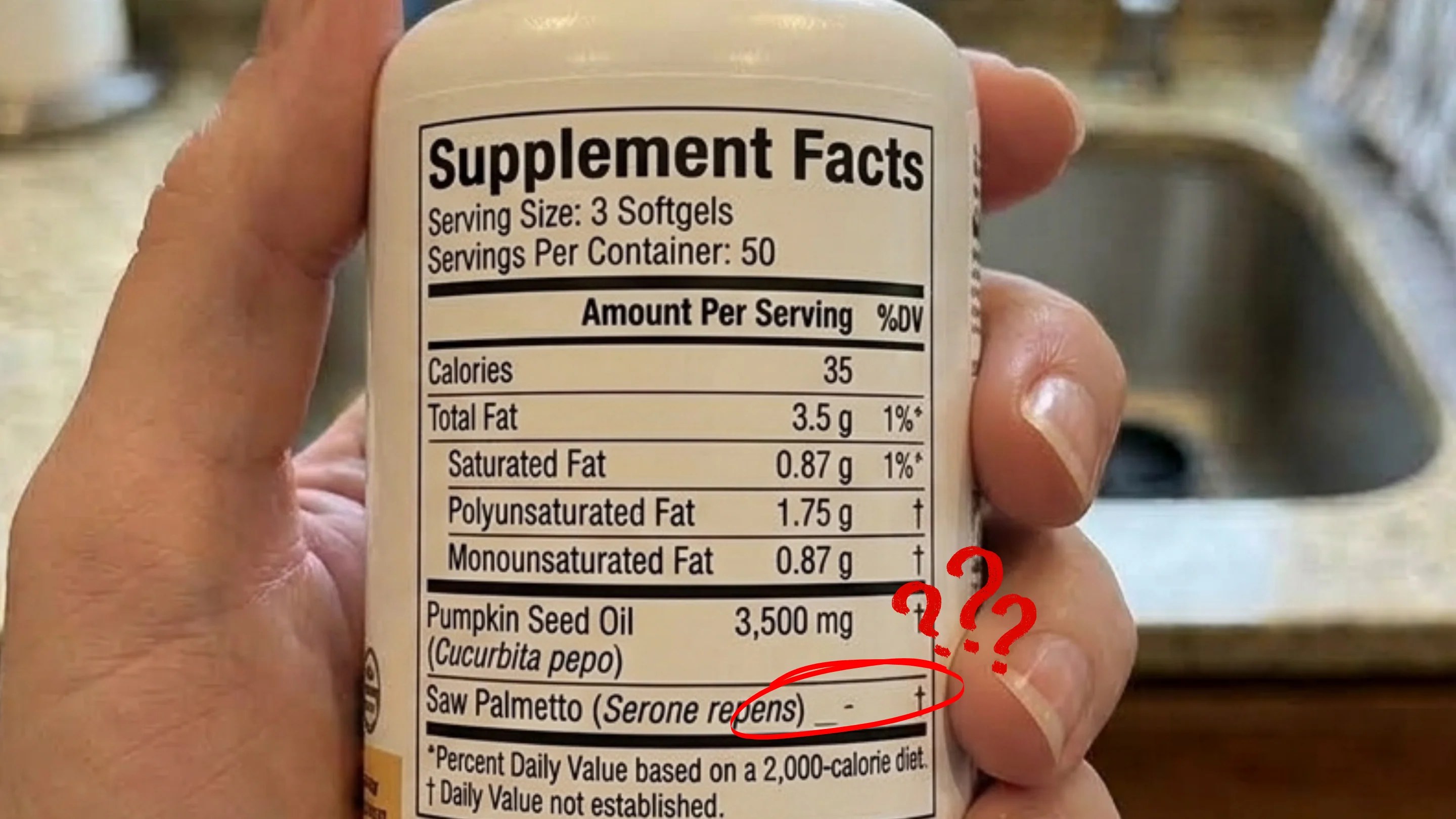 Saw palmetto oil