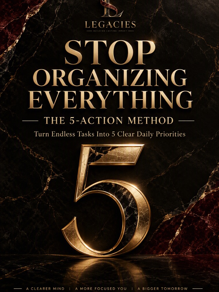 Stop Organizing Everything