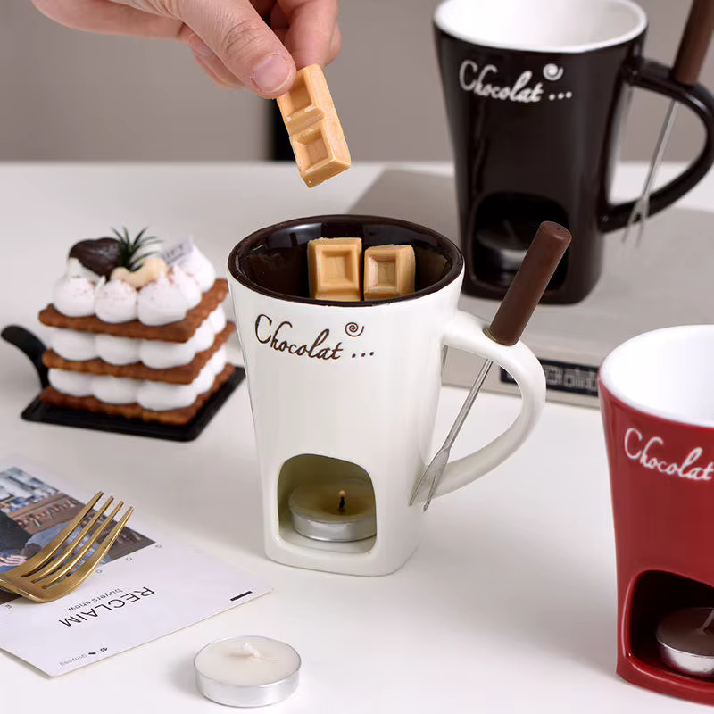 Ceramic Chocolate Fondue Mug