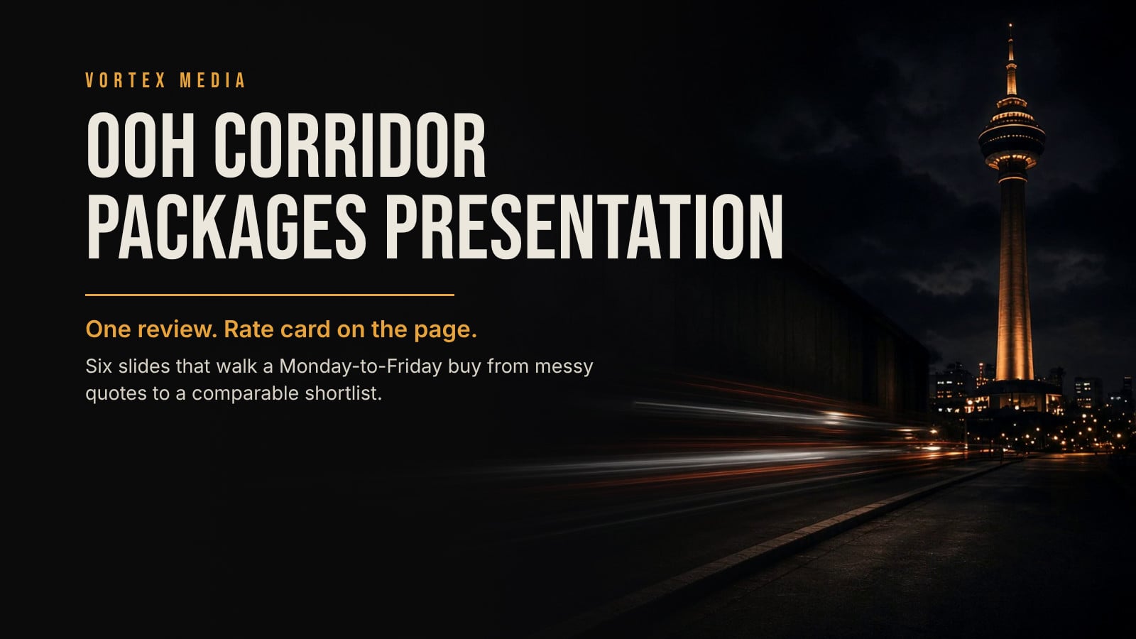 OOH Corridor Packages Presentation