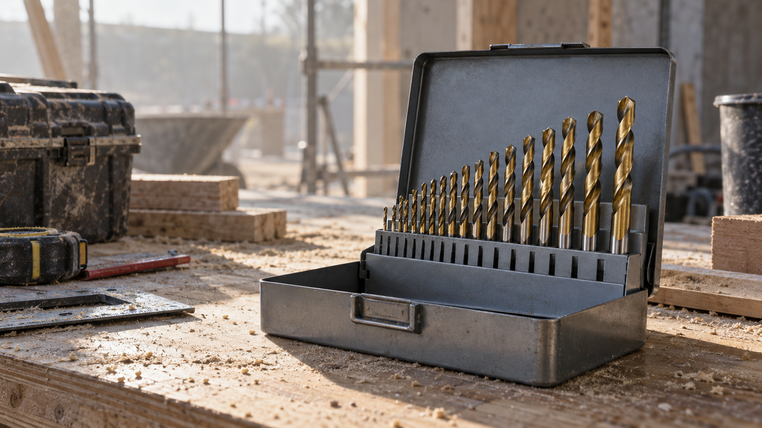 Titanium Drill Bit Set, 21 pc