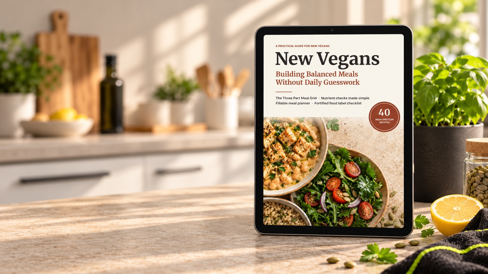 New Vegans:  Balanced Meals