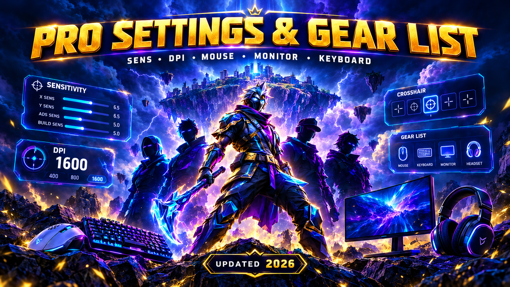  Fortnite Pro Settings and Gear List