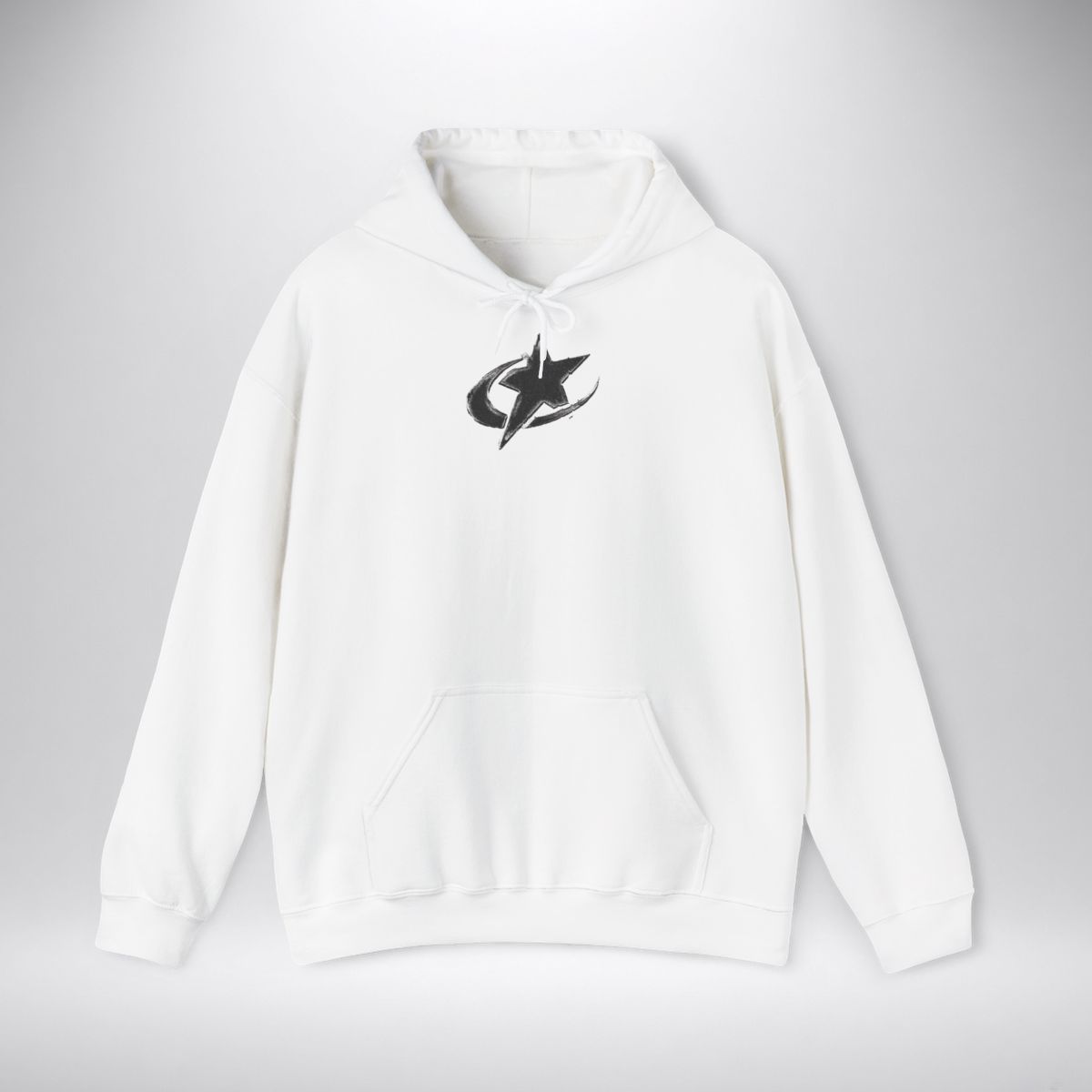 Motivational Star Graphic Hoodie — "If you can't stop thinking about it, don't