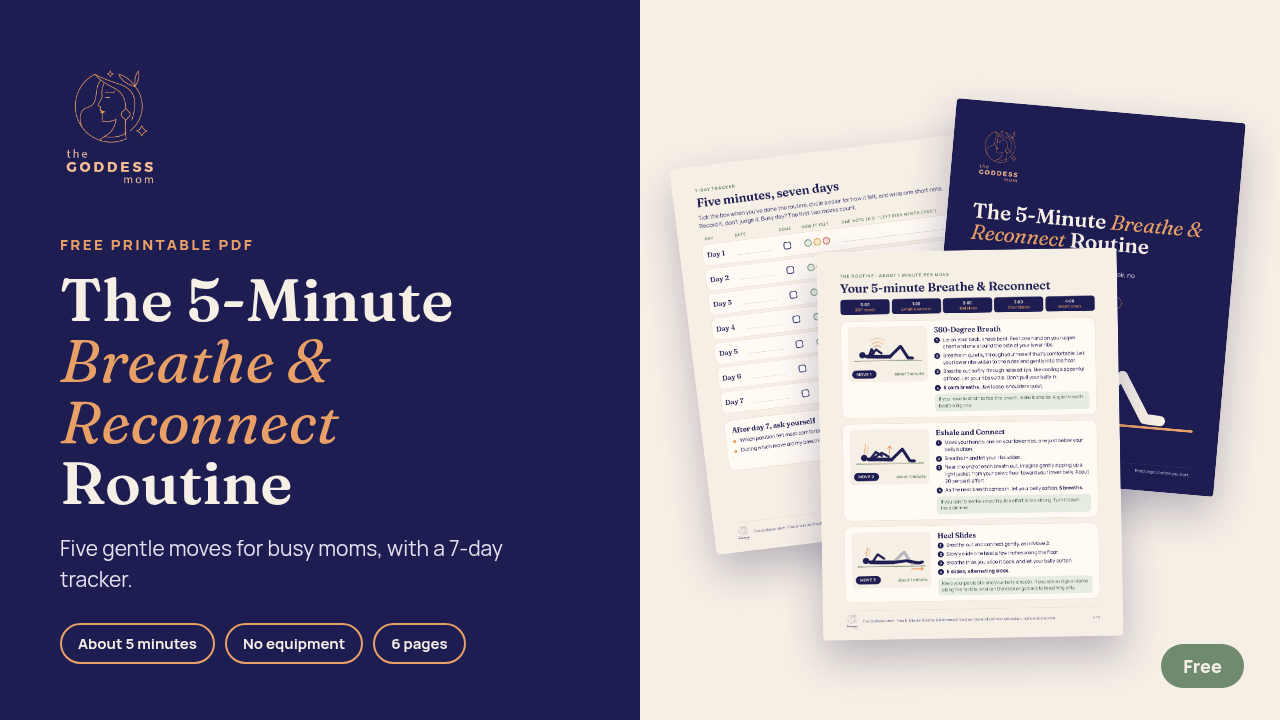 Free 5-Minute Breathe & Reconnect Routine for Busy Moms