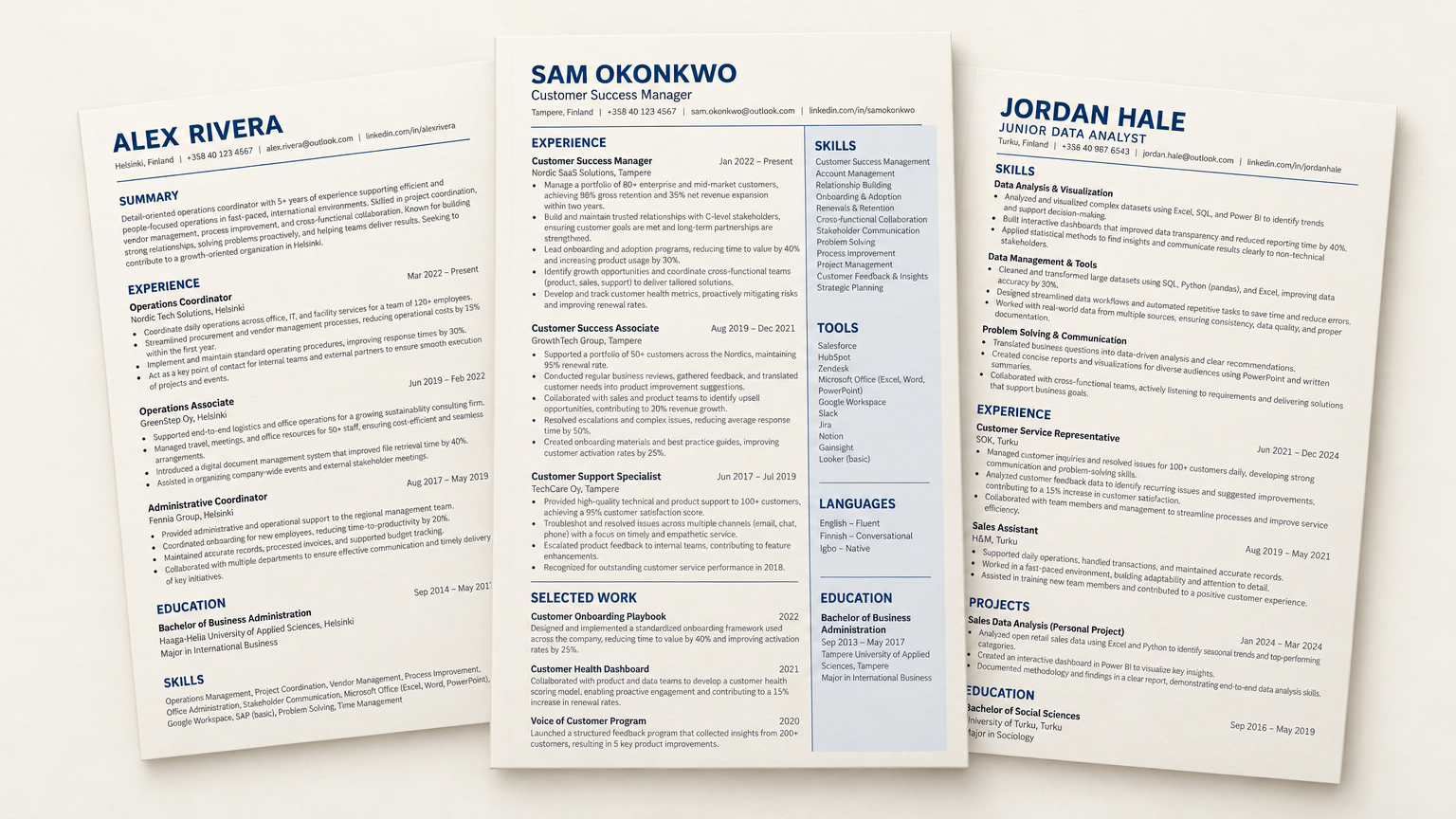 Resume Template Pack