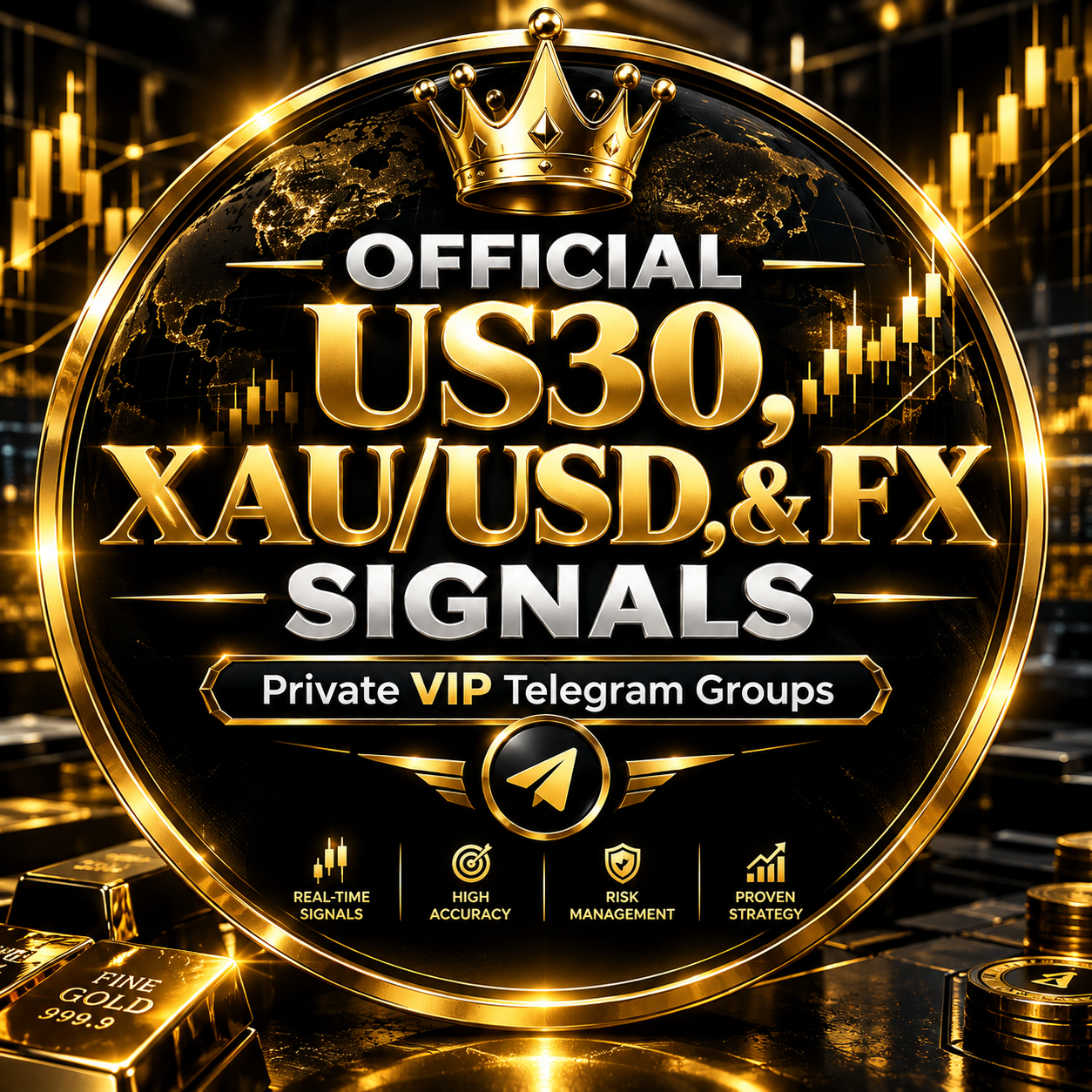 VIP US30, XAUUSD, & FX SIGNALS