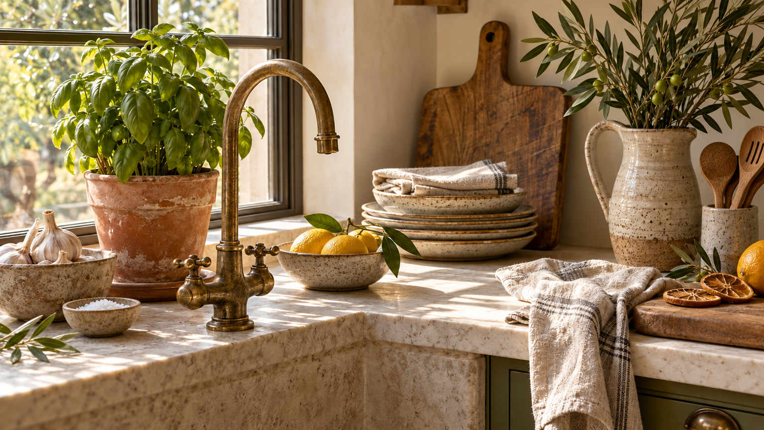 Stoneware & Linen Dressing