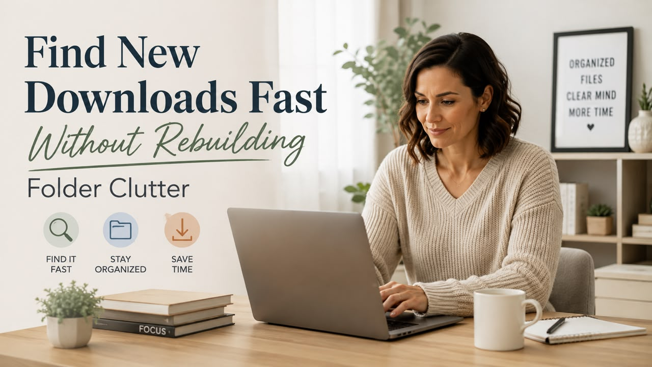 Find New Downloads Fast Without Rebuilding Folder Clutter