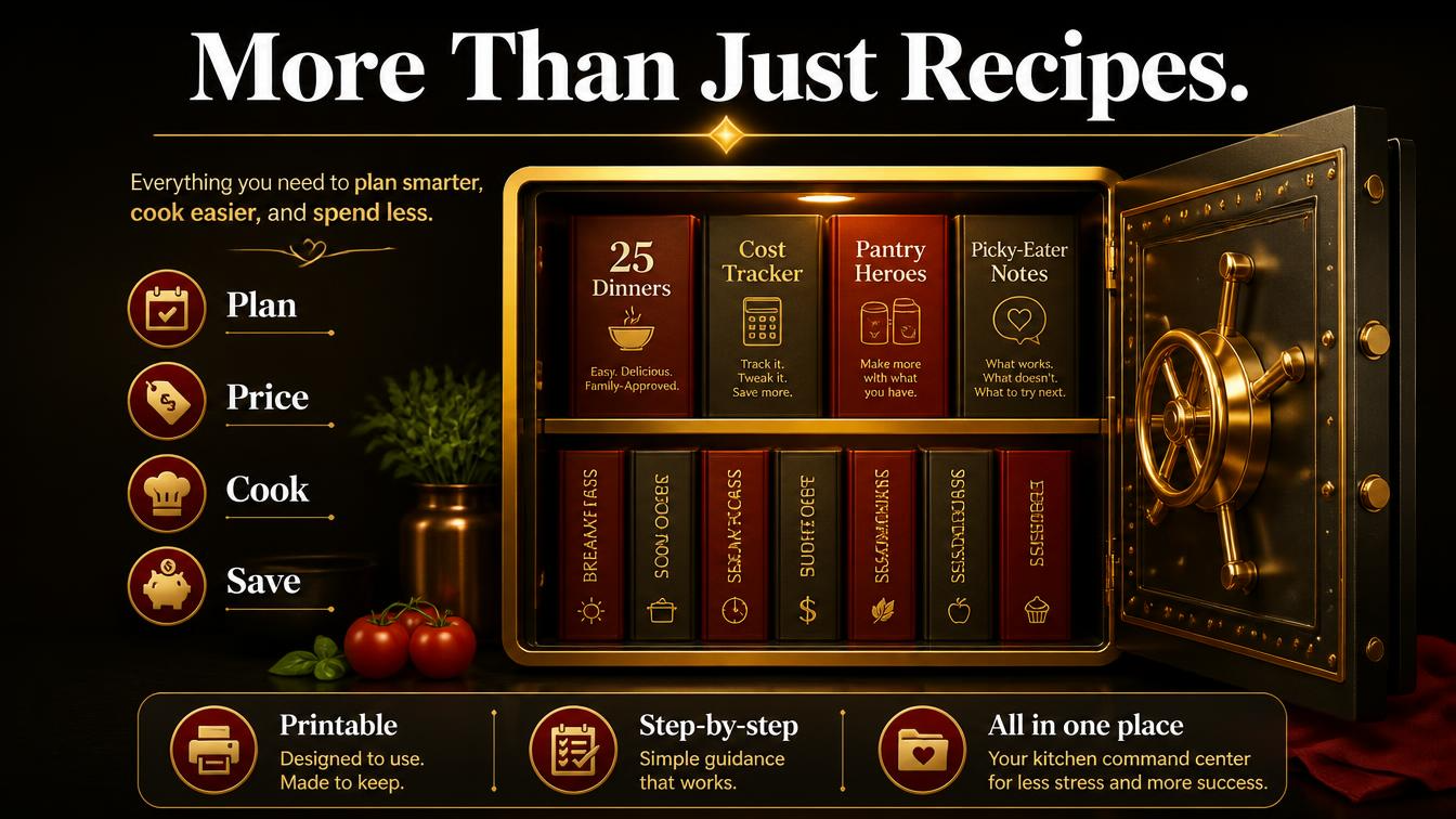 The Cheap Dinner Vault: Unlimited Family Dinners With the Price Tag Shown