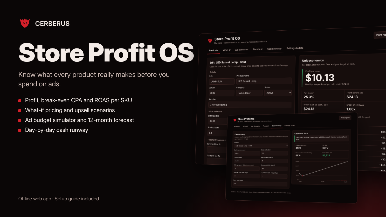 Store Profit OS – Profit, Ads & Cash Planner for Ecom