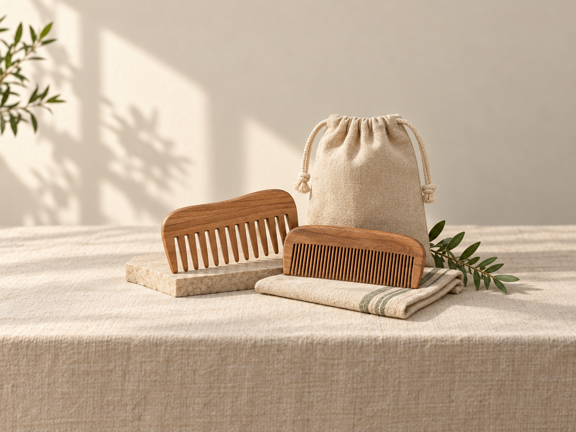 Wooden Grooming Comb Set
