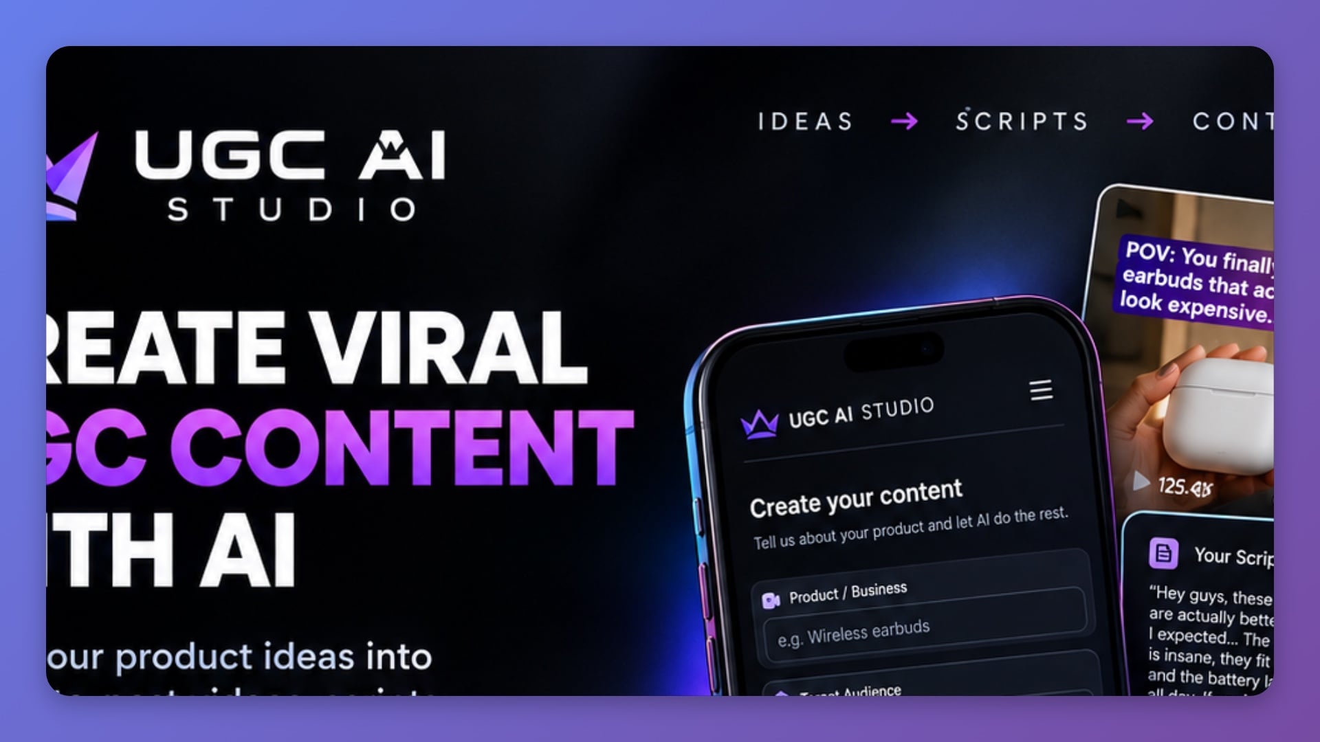 AI UGC Content Creator Tool