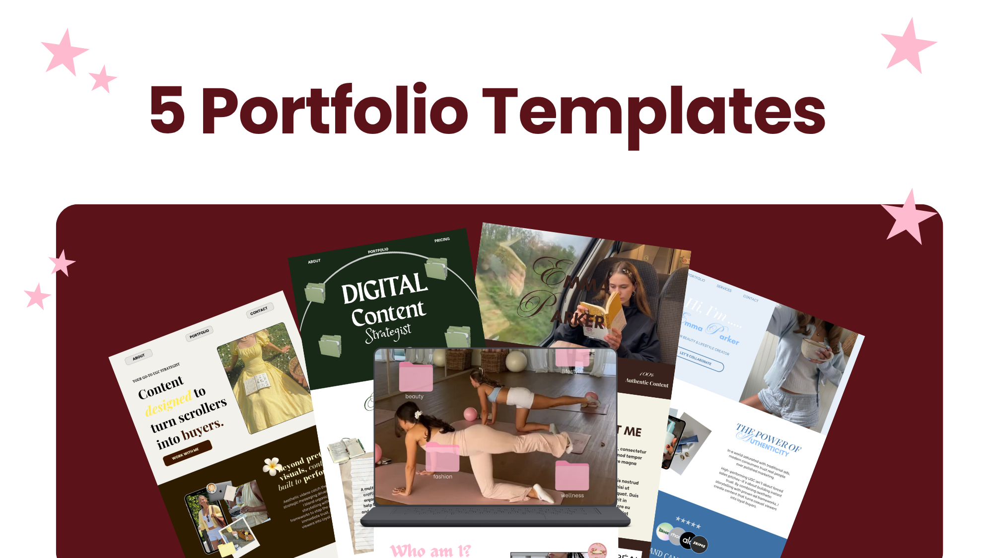 5 Portfolio Templates