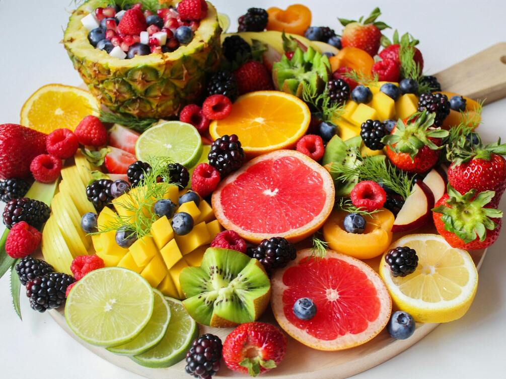 White Simple Fruits Coloring Book Worksheet