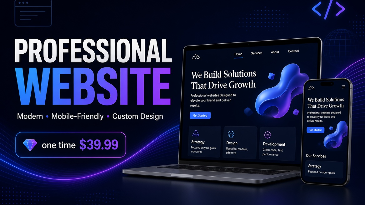 Professional One-Page Website