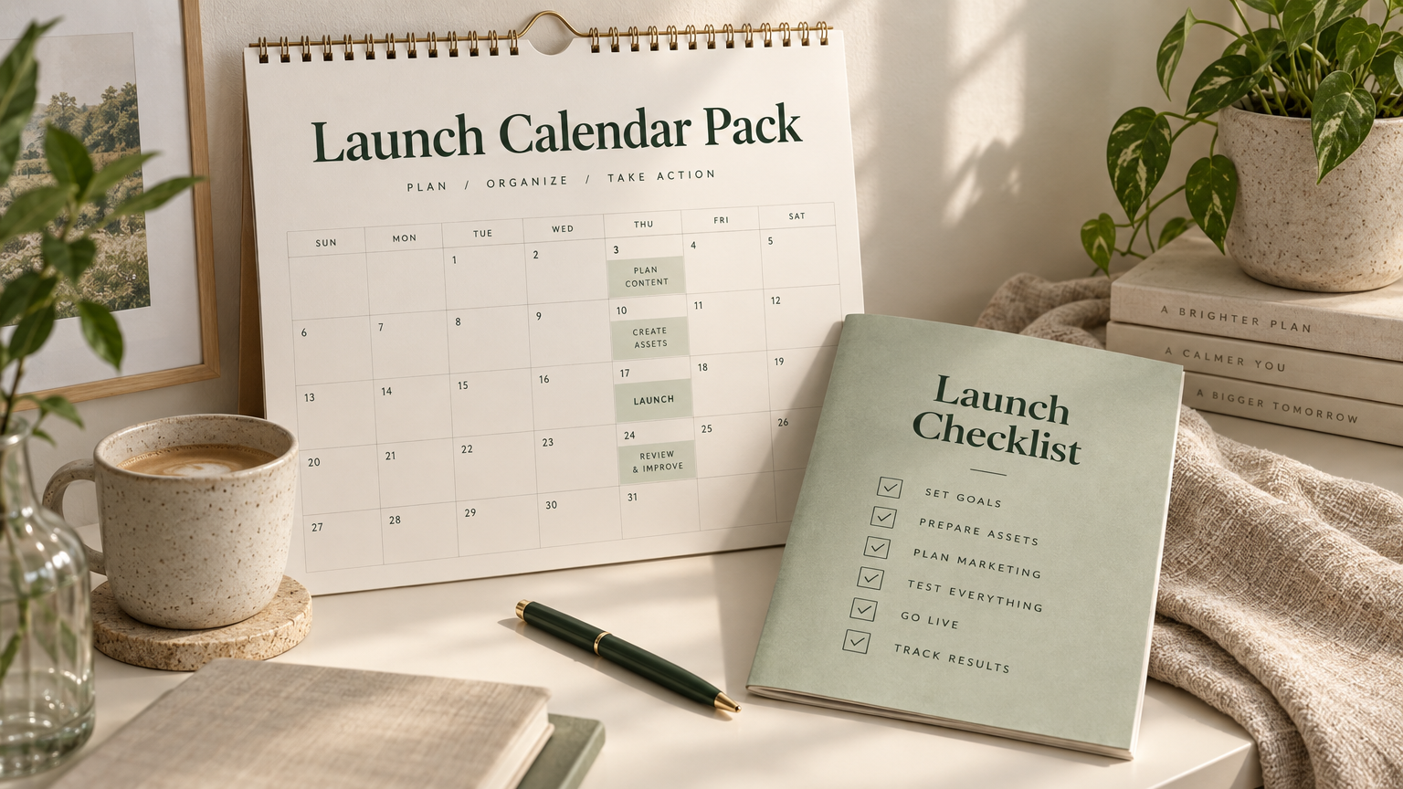 Launch Calendar and Checklist Pack