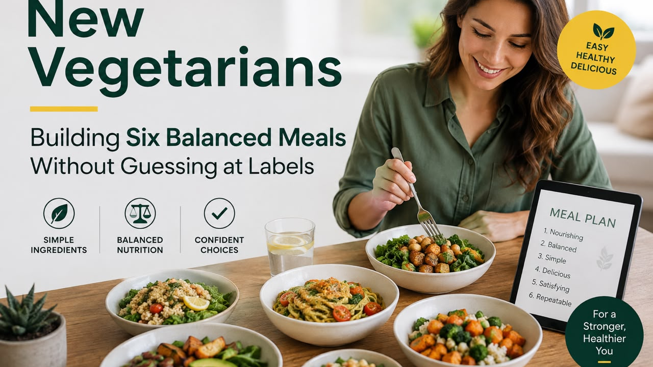 New Vegetarians Building Six Balanced Meals Without Guessing at Labels