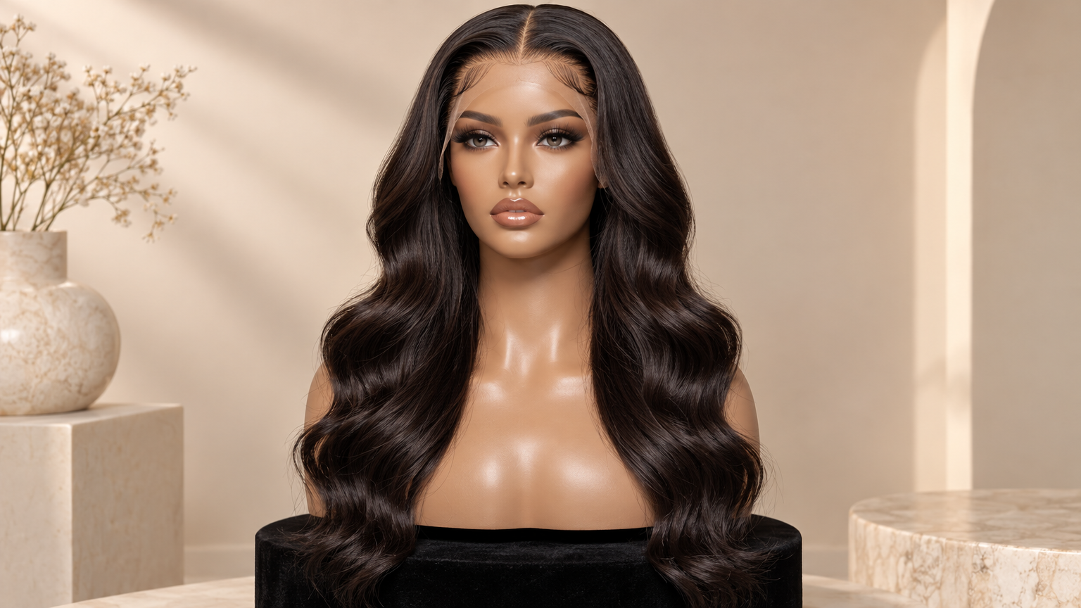 TRANSPARENT WIG WITH NO ADHESIVE FRONT SIDE