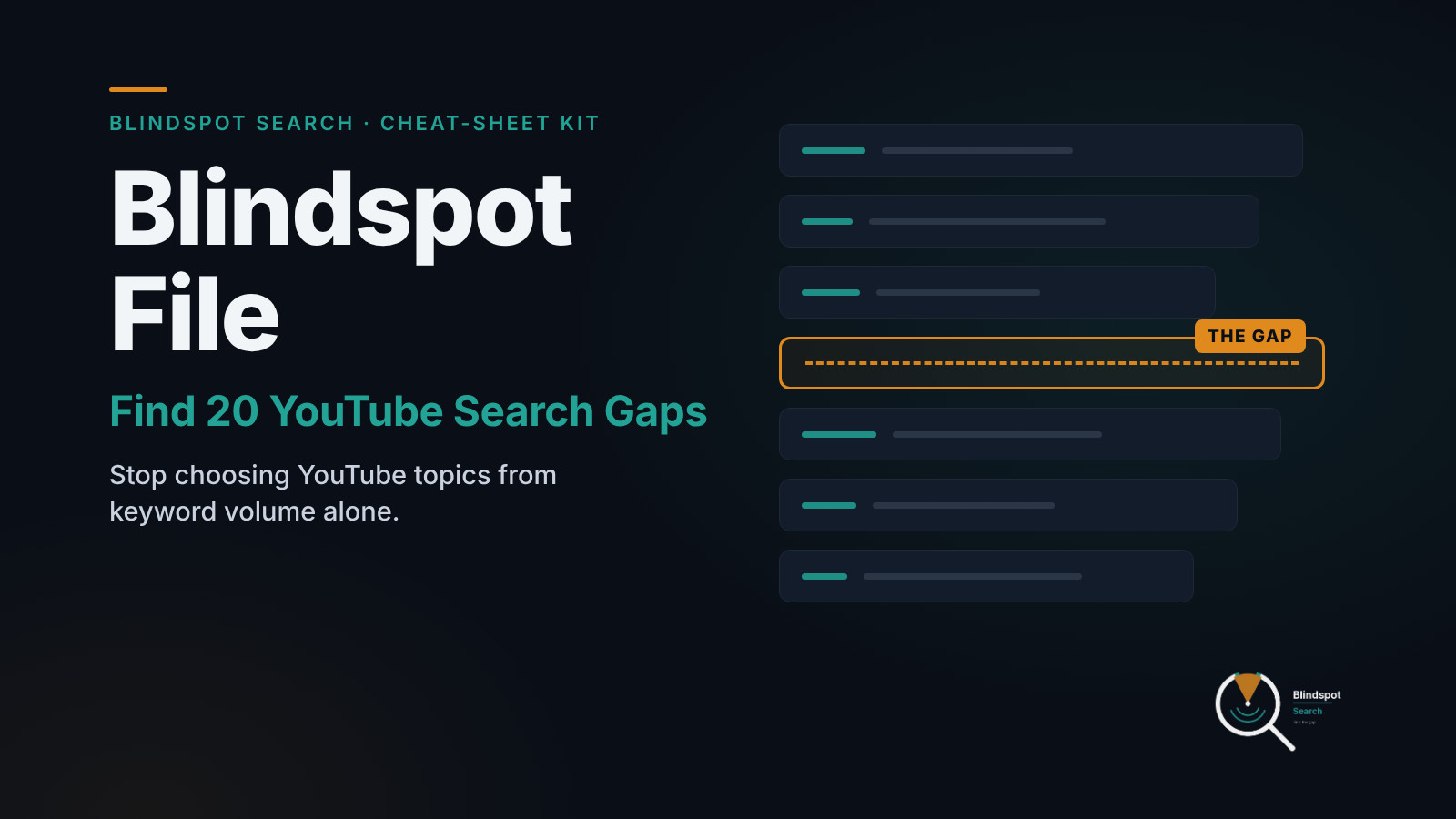 Blindspot File: The Search Gap Toolkit + Ebook